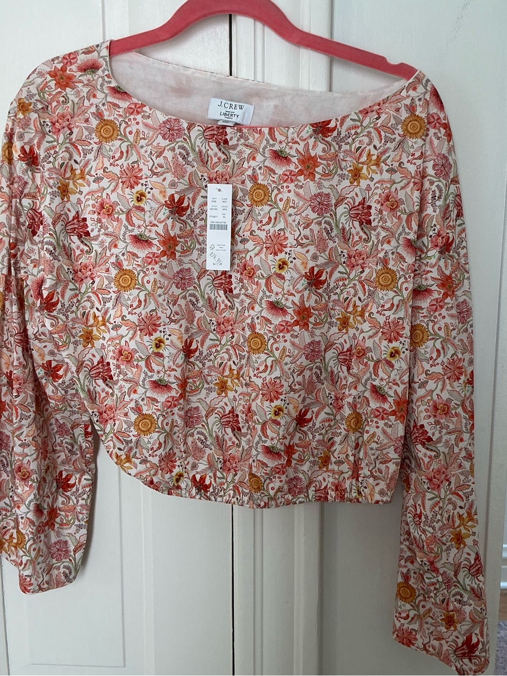 J. Crew Liberty Floral Long-Sleeve Top
